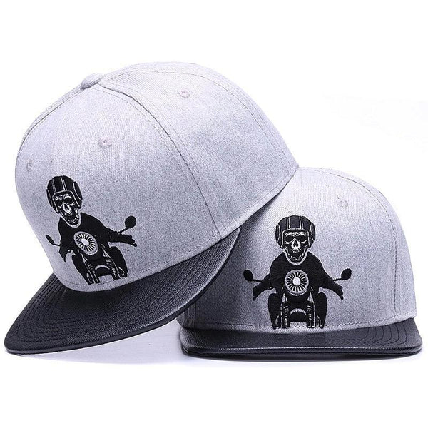 Casquette Flat Skully Biker